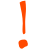 noscript donation, orange exclamation mark
